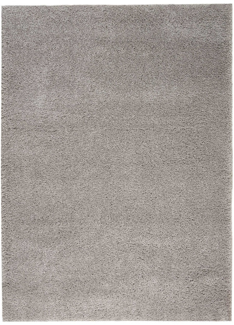 Nourison Malibu Shag MSG01 Silver Grey Rug