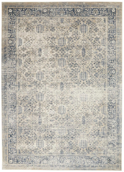 Nourison Malta MAI12 Ivory Blue Rug