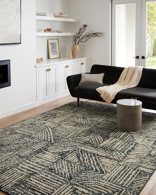 Loloi Bowery BOW-01 Midnight Taupe Rug