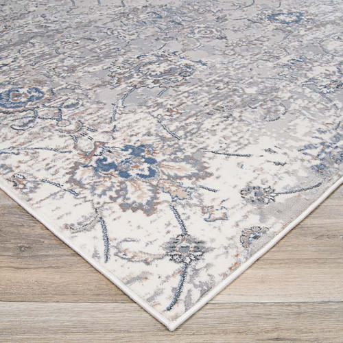 Couristan Brocatelle Oglive 2619-8212 Silver Cream Rug