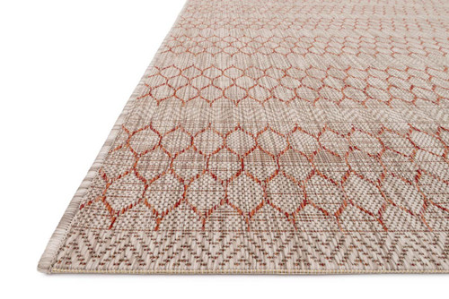 Loloi Isle IE-01 Beige Rust Rug