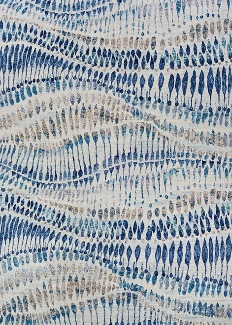 Couristan Easton Charles 6842-6151 Bone Blue Multi Rug