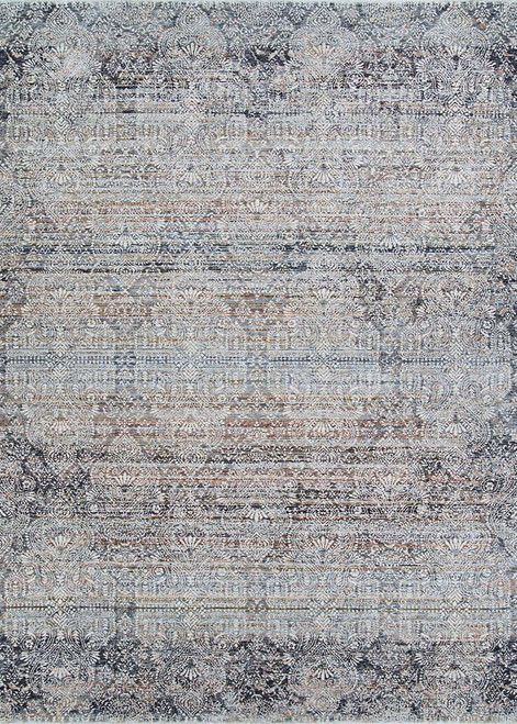 Couristan Luxor Barocco 8283-0140 Multi Antique Beige Pewter Rug