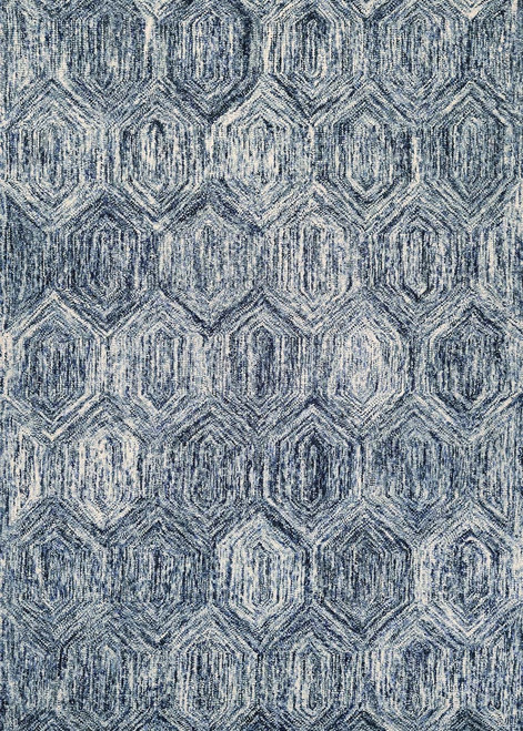 Couristan Graphite 0257/0600 Ripples Ivory/Azure Rug