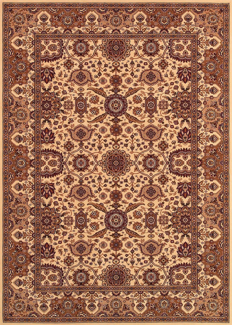 Couristan Himalaya 6288/8516 Kailash Antique Cream/Persian Red Rug