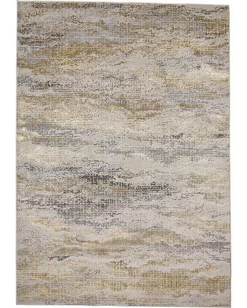 Feizy Aura 3735F Beige Gold Rug