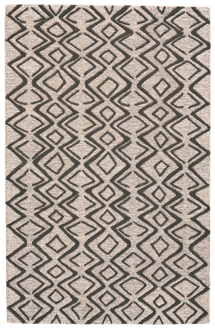 Feizy Enzo 8733F Taupe Black Rug