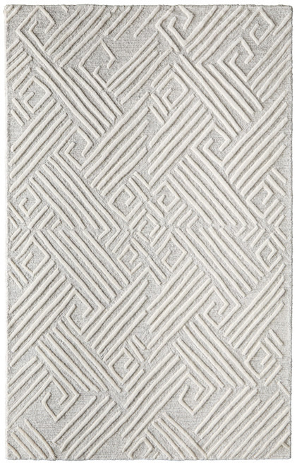 Feizy Enzo 8737F Ivory Tan Rug