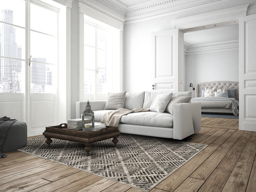 Feizy Katari 3380F Gray Ivory Rug