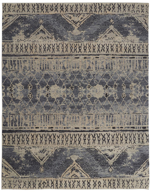 Feizy Palomar 6572F Blue Tan Rug