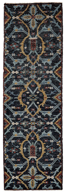 Feizy Piraj 6454F Blue Gold Rug