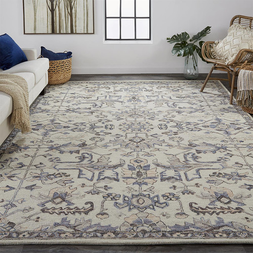 Feizy Fallon 8838F Gray Blue Rug