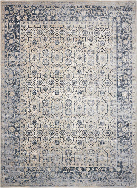 Nourison Ki25 Malta MAI04 Ivory/Blue Rug