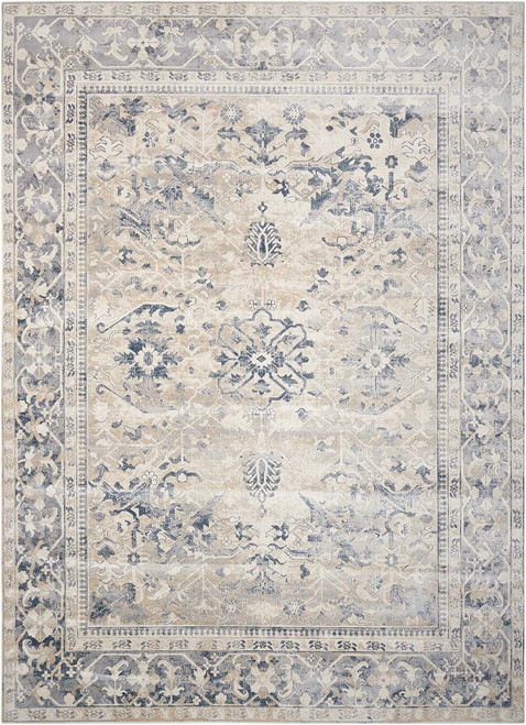 Nourison Ki25 Malta MAI05 Ivory/Blue Rug