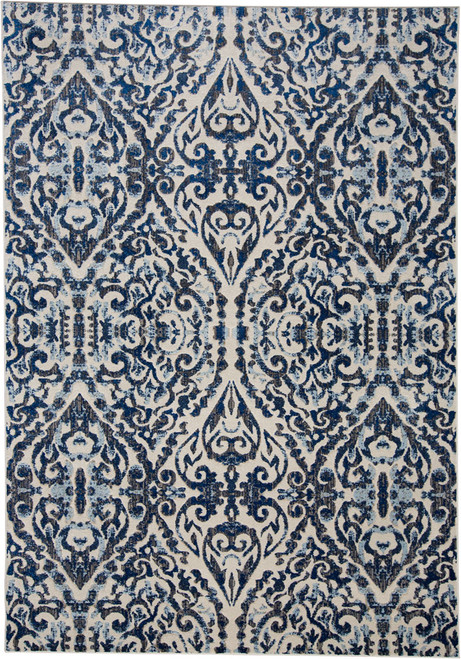 Feizy Milton 3466F Blue Ivory Rug