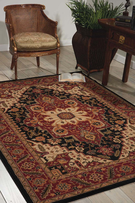 Nourison Paramount PAR05 Black Rug