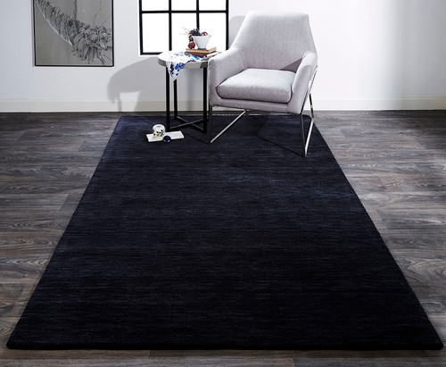 Feizy Luna 8049F Black Gray Rug