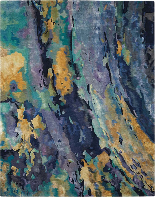 Nourison Prismatic PRS09 Silver/Blue Rug