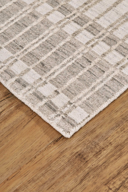 Feizy Odell 6385F Taupe Ivory Rug