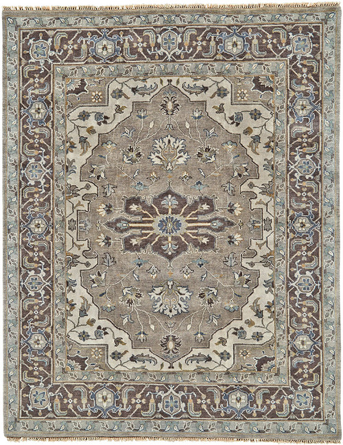 Feizy Ustad 6112F Gray Blue Rug