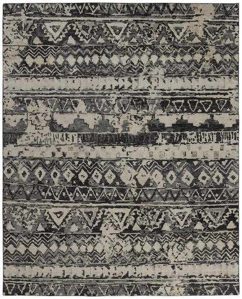 Feizy Palomar 6630F Gray Tan Rug