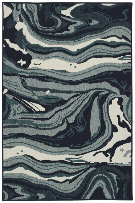 Kaleen Pianta PTA01-91 Teal Rug