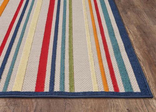 Kas Calla 6927 Ivory Multi Stripes Rug