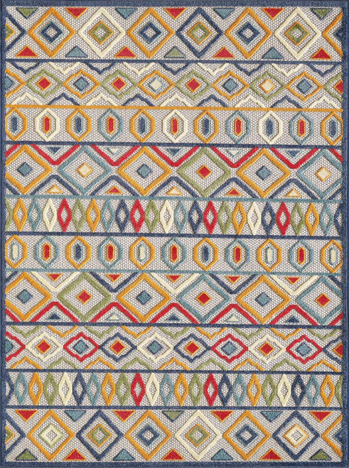 Kas Calla 6928 Ivory Multi Aztec Rug