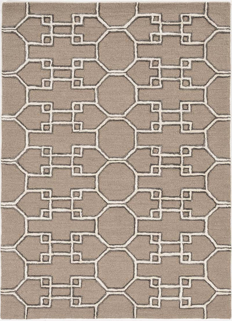 Kas Libby Langdon Upton 4305 Mocha Ink Asian Trellis Rug