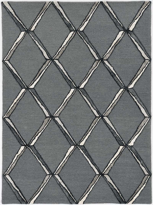 Kas Libby Langdon Upton 4308 Charcoal Silver Mod Scape Rug