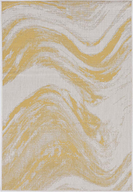 Kas Provo 5764 Ivory Gold Strokes Rug