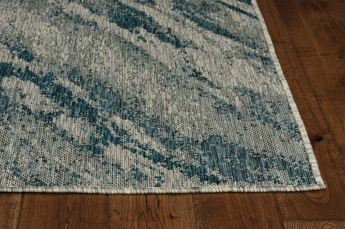 Kas Provo 5765 Grey Teal Strokes Rug