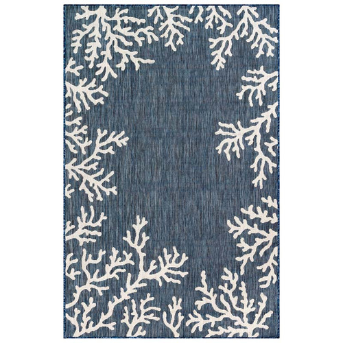 TransOcean Carmel 8448 33 Coral Border Navy Rug