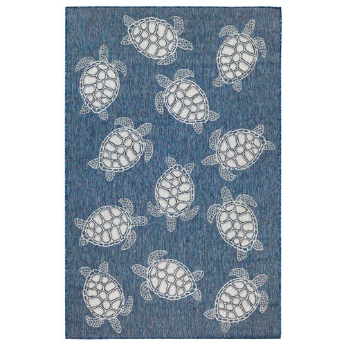 TransOcean Carmel 8413 33 Seaturtles Navy Rug