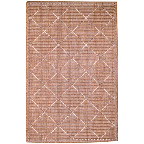 TransOcean Malibu 8225 17 Checker Diamond Clay Rug