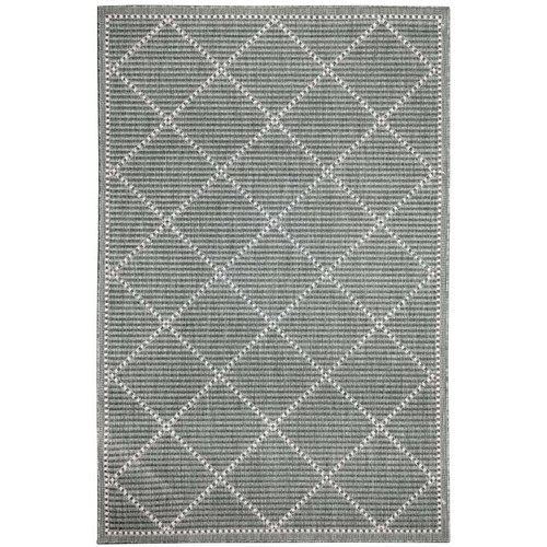 TransOcean Malibu 8225 06 Checker Diamond Green Rug