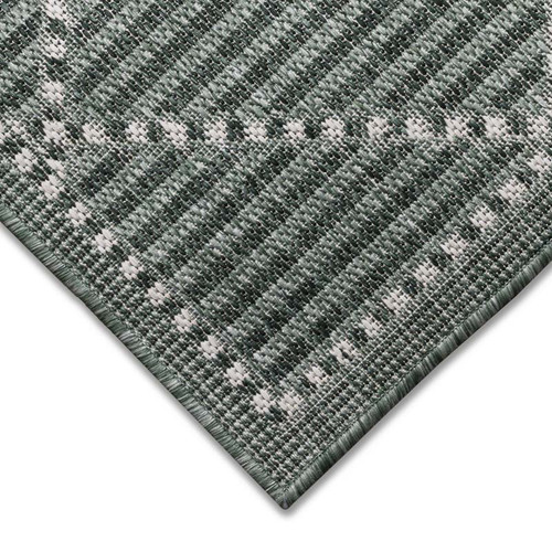TransOcean Malibu 8225 06 Checker Diamond Green Rug