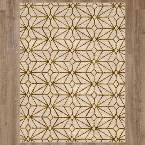 Karastan Artisan by Scott Living 91680 10037 Celeste Brushed Gold Rug