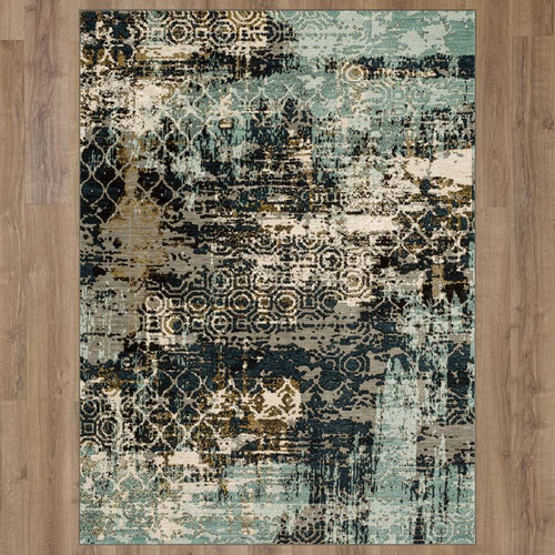 Karastan Artisan by Scott Living 91848 50097 Frotage Jadeite Rug