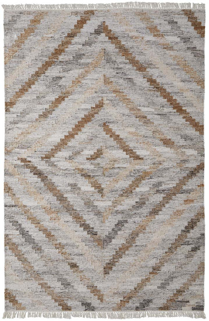 Feizy Beckett 0724F Tan Gray Rug