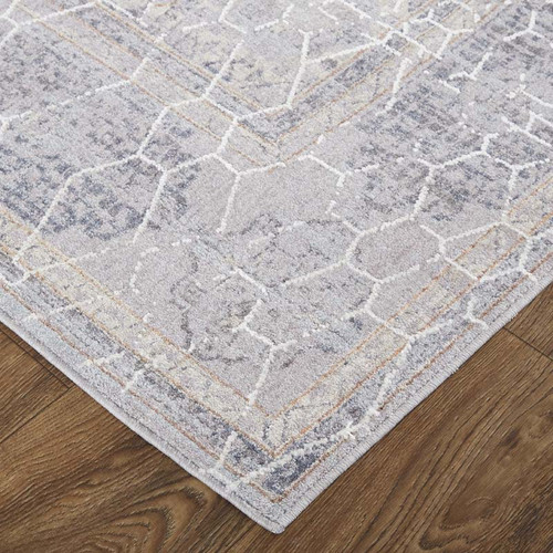 Feizy Francisco 39FDF Gray Ivory Rug