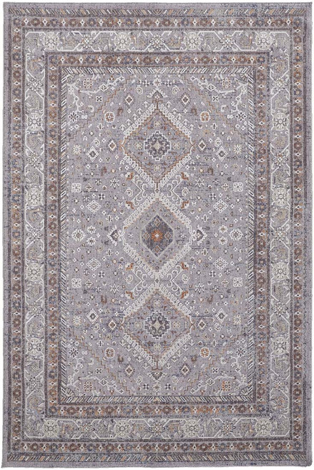 Feizy Francisco 39GBF Gray Rust Rug