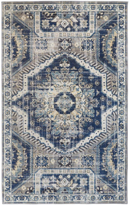 Feizy Nolan 39CDF Gray Blue Rug