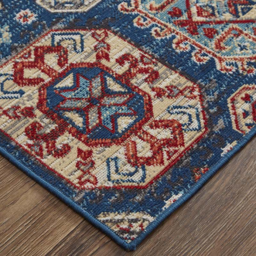 Feizy Nolan 39CEF Blue Multi Rug