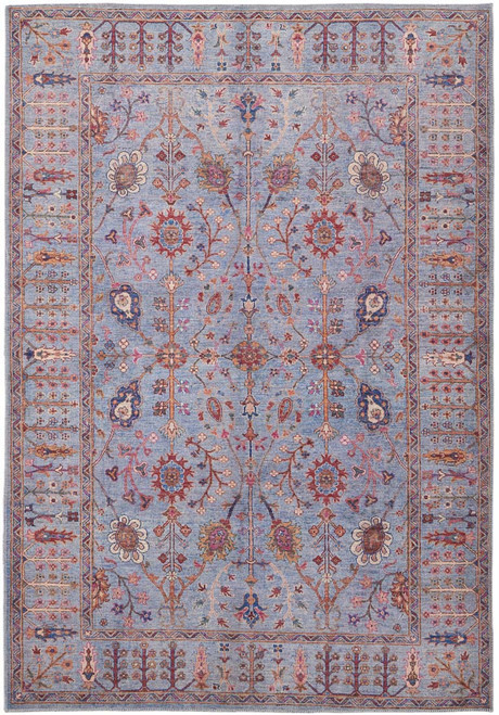 Feizy Rawlins 39HEF Light Blue Multi Rug