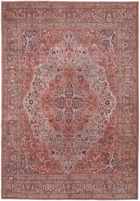 Feizy Rawlins 39HNF Terracotta Multi Rug