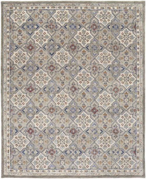 Feizy Rylan 8638F Gray Multi Rug