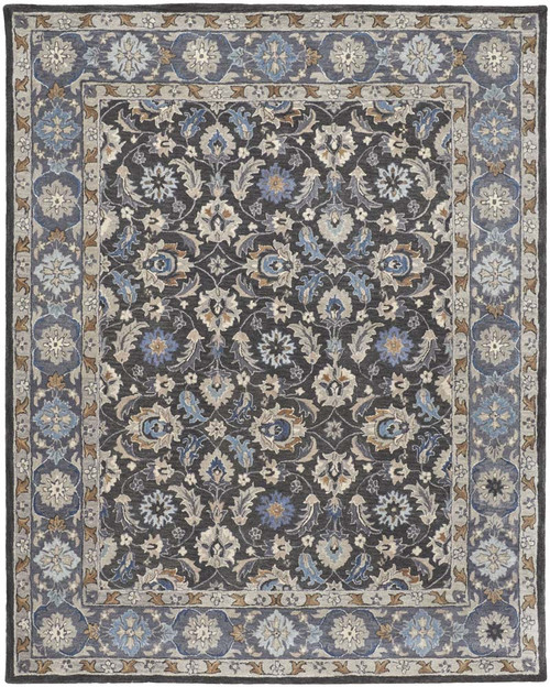 Feizy Rylan 8643F Charcoal Rug