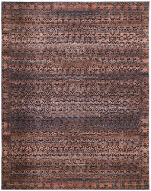 Feizy Voss 39H4F Tan Blue Rug