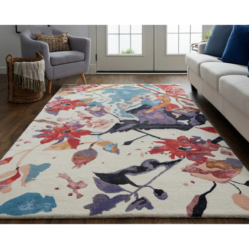 Feizy Dafney 8863F Red Multi Rug